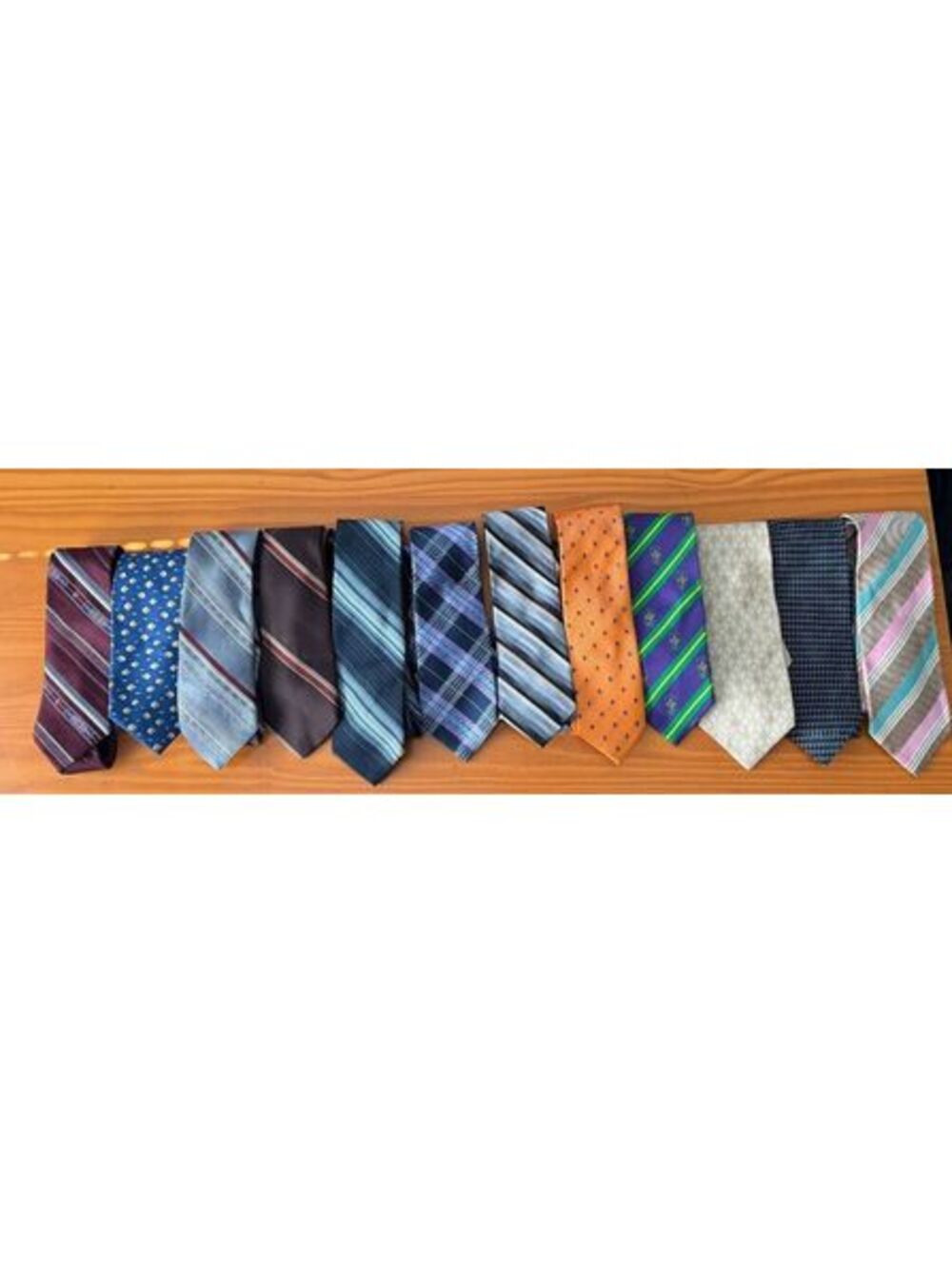 Lot of 12 Men's Neckties Multicolor Silk Poly Assorted Patterns Mixed Brands 3